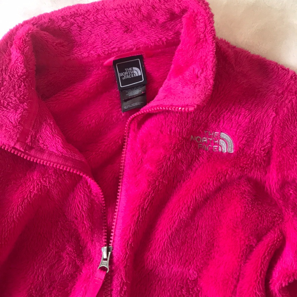 Girls hot pink NorthFace fleece
